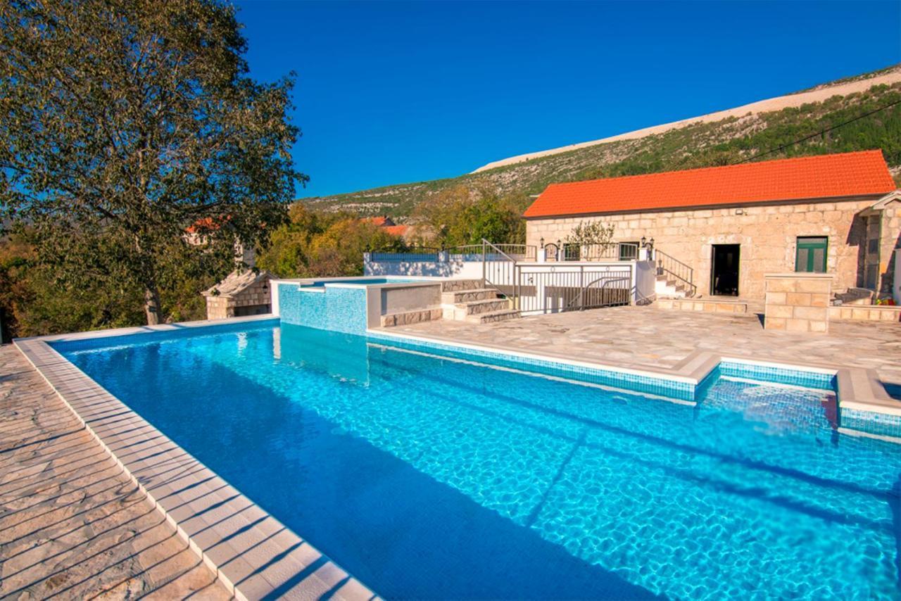 Dvori Stipanovi With Heated Pool And Jacuzzi Villa Donje Rascane Екстериор снимка